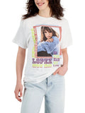 Women's Jennifer Lopez Graphic Printed Top,White