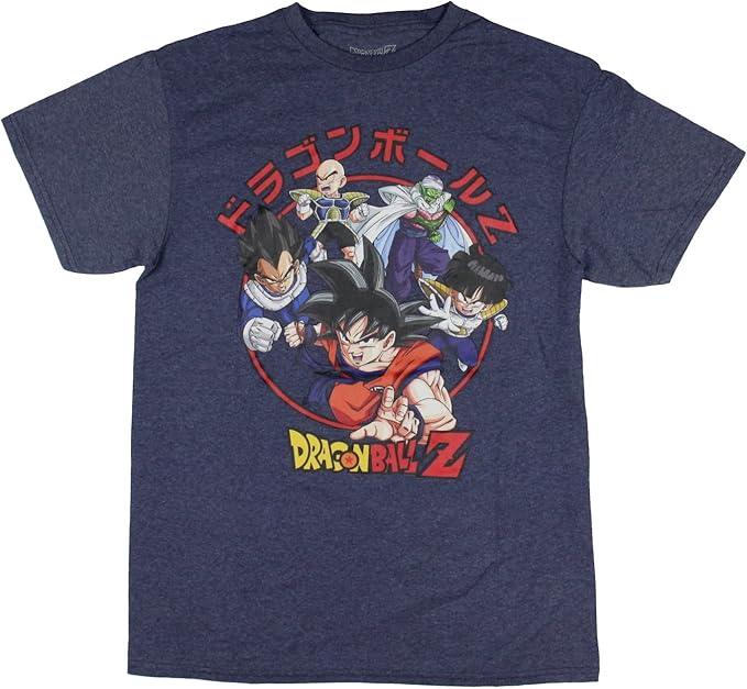 Dragon Ball Z Super Men's Goku Vegeta Krillin Character Group T-Shirt