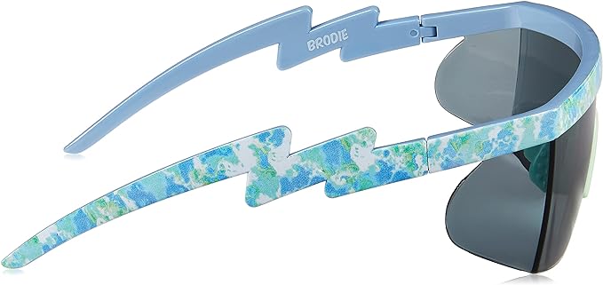 NEFF Men's Brodie Wrap Around Sport Sunglasses Blue Tie Dye, One Size - Bladevip