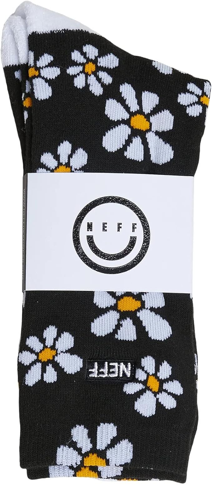 NEFF Men's Flower Child Socks Black - Bladevip