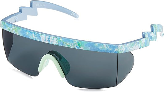 NEFF Men's Brodie Wrap Around Sport Sunglasses Blue Tie Dye, One Size - Bladevip