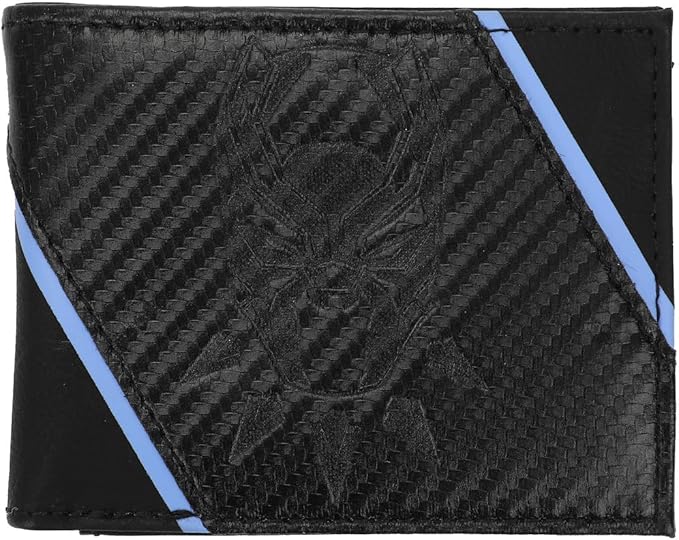 Black Panther Legacy Wakanda Forever Men's Black Bifold Wallet