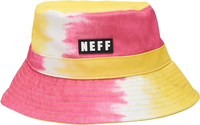 Neff Bucket Hat Double Dip Pink & Yellow Bucket Hat - Bladevip