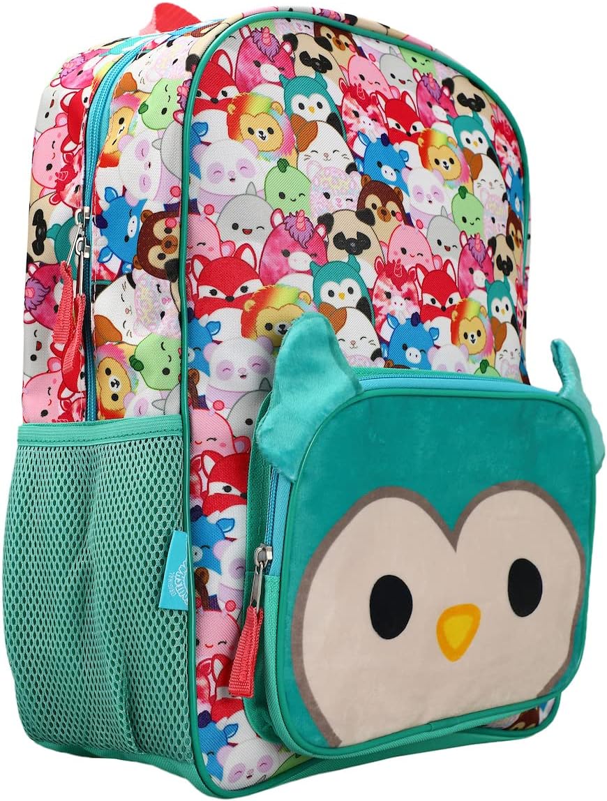 Girls' Plush Backpack (Little Big Kid), Teal, One Size