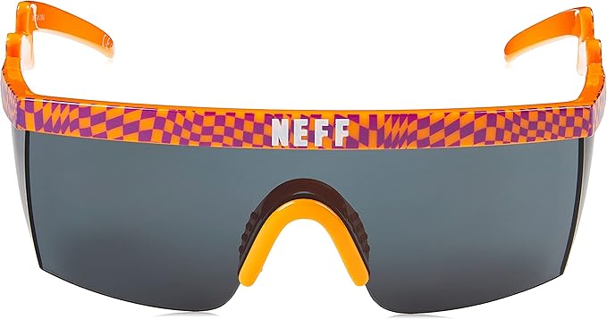 NEFF Men's Brodie Wrap Around Sport Sunglasses Orange Dazed, One Size - Bladevip