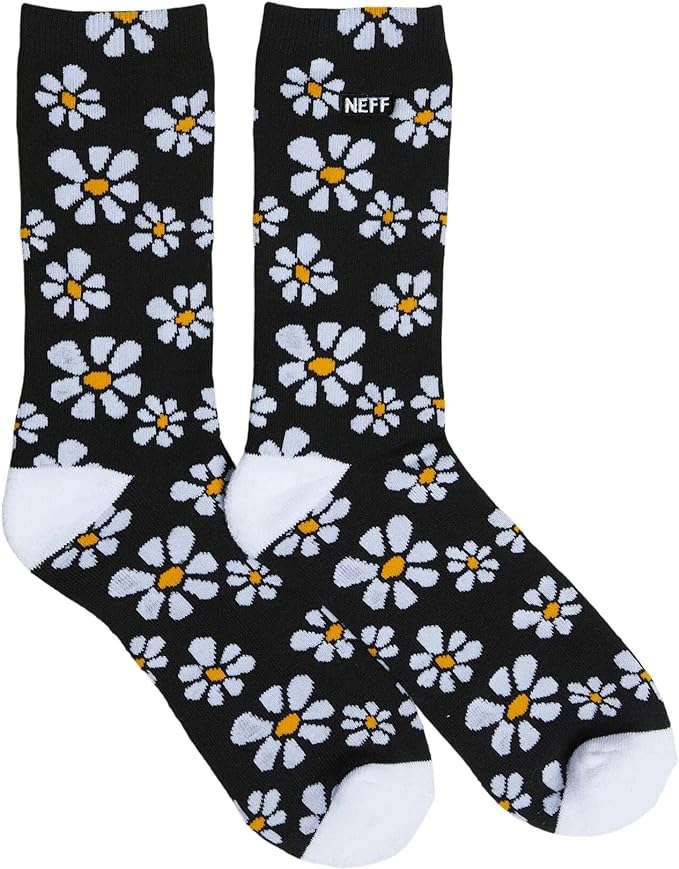 NEFF Men's Flower Child Socks Black - Bladevip