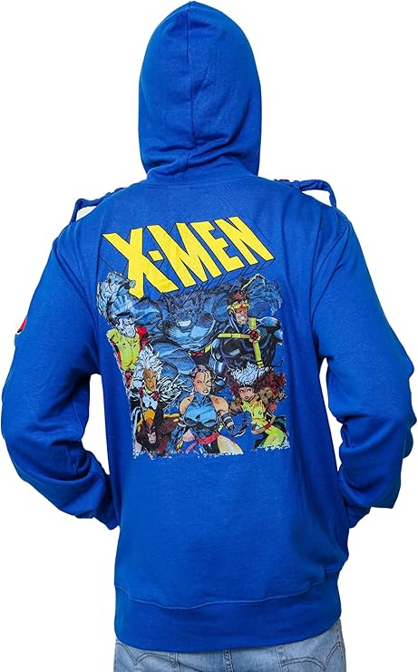 Men's Marvel X-Men Jim Lee Wolverine Patch Jacket Hoodie