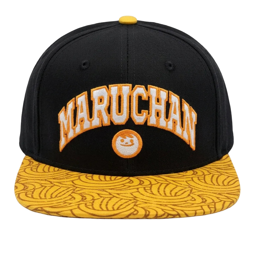 Maruchan Noodel Brim Men's Snapback Hat Black