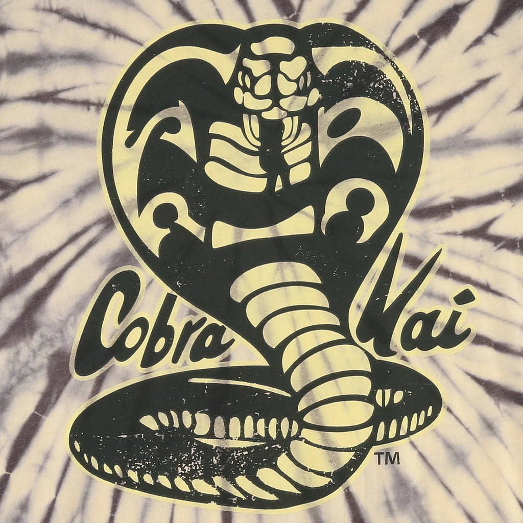 Men's Cobra Kai Yellow Rose & Black Tie Dye Graphic Tee T-Shirt - view 5