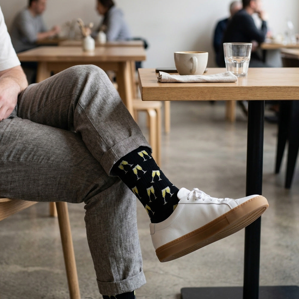 Men's Novelty Crew Socks 12-Pack | Mixed Graphic Designs & Fun Patterns - view 9