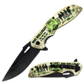 BF 1877-DH 4.75 inch Glow In The Dark Doc Holliday Outdoor Camping Tool Multifunctional Fruit Folding Knife