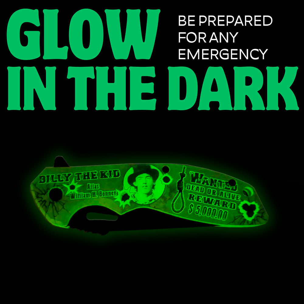 BF 1877-JJ 4.75 inch Glow In The Dark Jesse James Outdoor Camping Tool Multifunctional Fruit Folding Knife - view 2