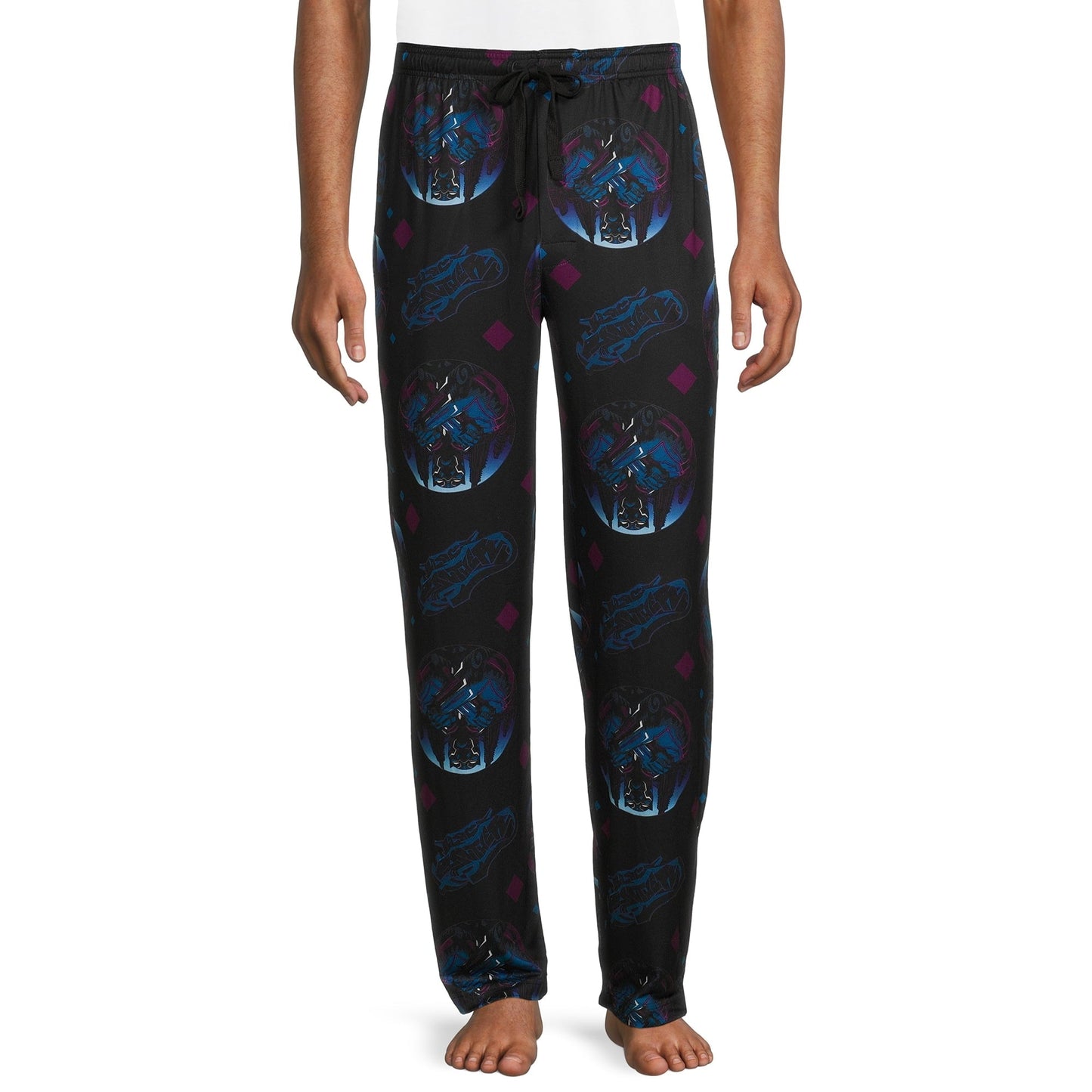 Black Panther Adult Men's All Over Print Sleep Pants Multicolor