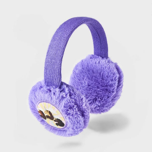 Girls' Afro Unicorn Earmuff Hat - Purple - Bladevip