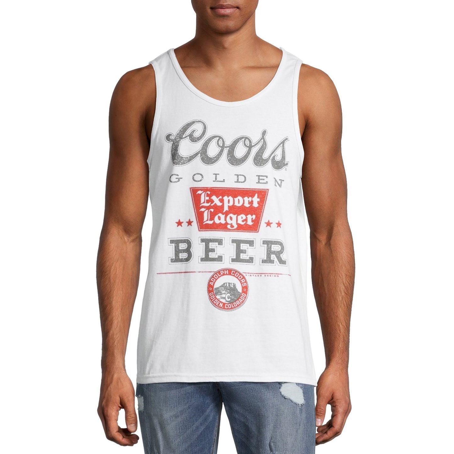 Men's Coors Golden Beer Graphic Tank Top