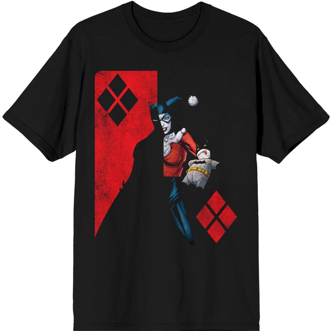 Men's DC Comics Half Harley Quinn Half Batman Graphic Tee T-Shirt - view 2