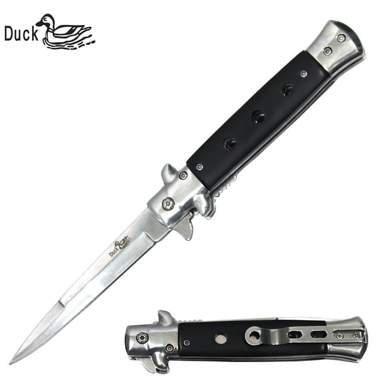 DK 0014-BW 5" Black Duck USA Classic Assist-Open Folding Knife