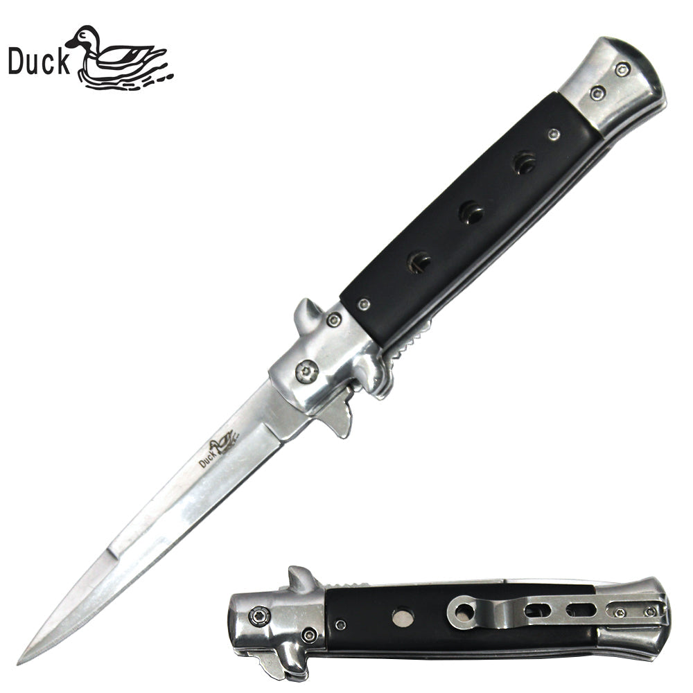 DK 0014-BW 5" Black Duck USA Classic Assist-Open Folding Knife - Bladevip