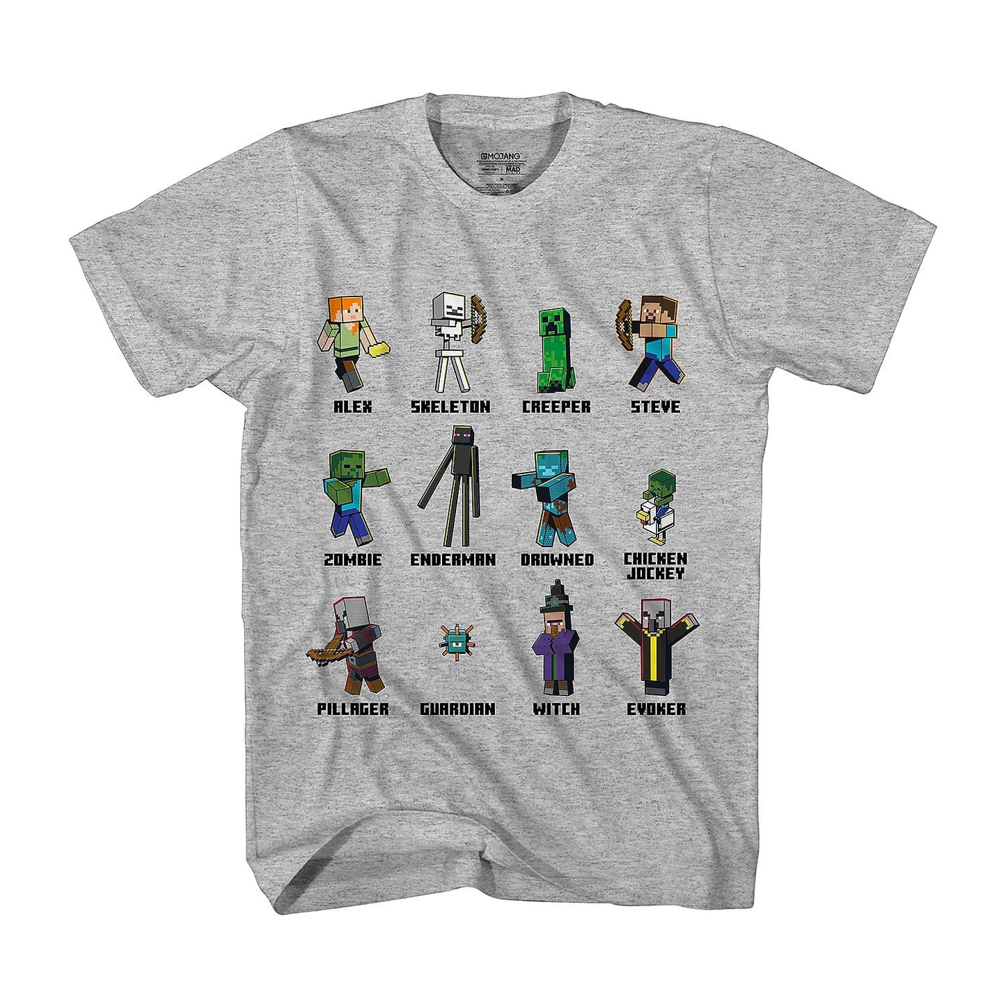 Boy's Crew Neck Short Sleeve Minecraft Graphic T-Shirt Tee