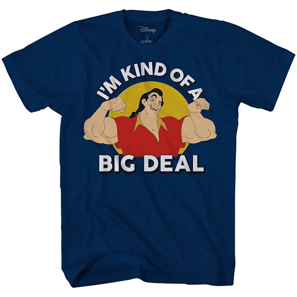 Men's Disney Beauty and The Beast Gaston Big Deal Graphic Tee T-Shirt