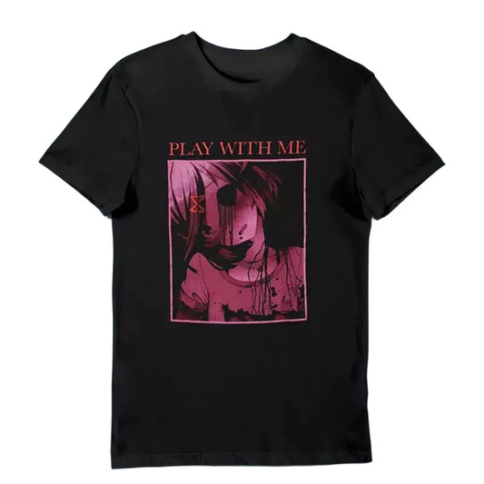 Mens Doki Doki Literature Cub Horror Video Game Graphic Tee T-Shirt