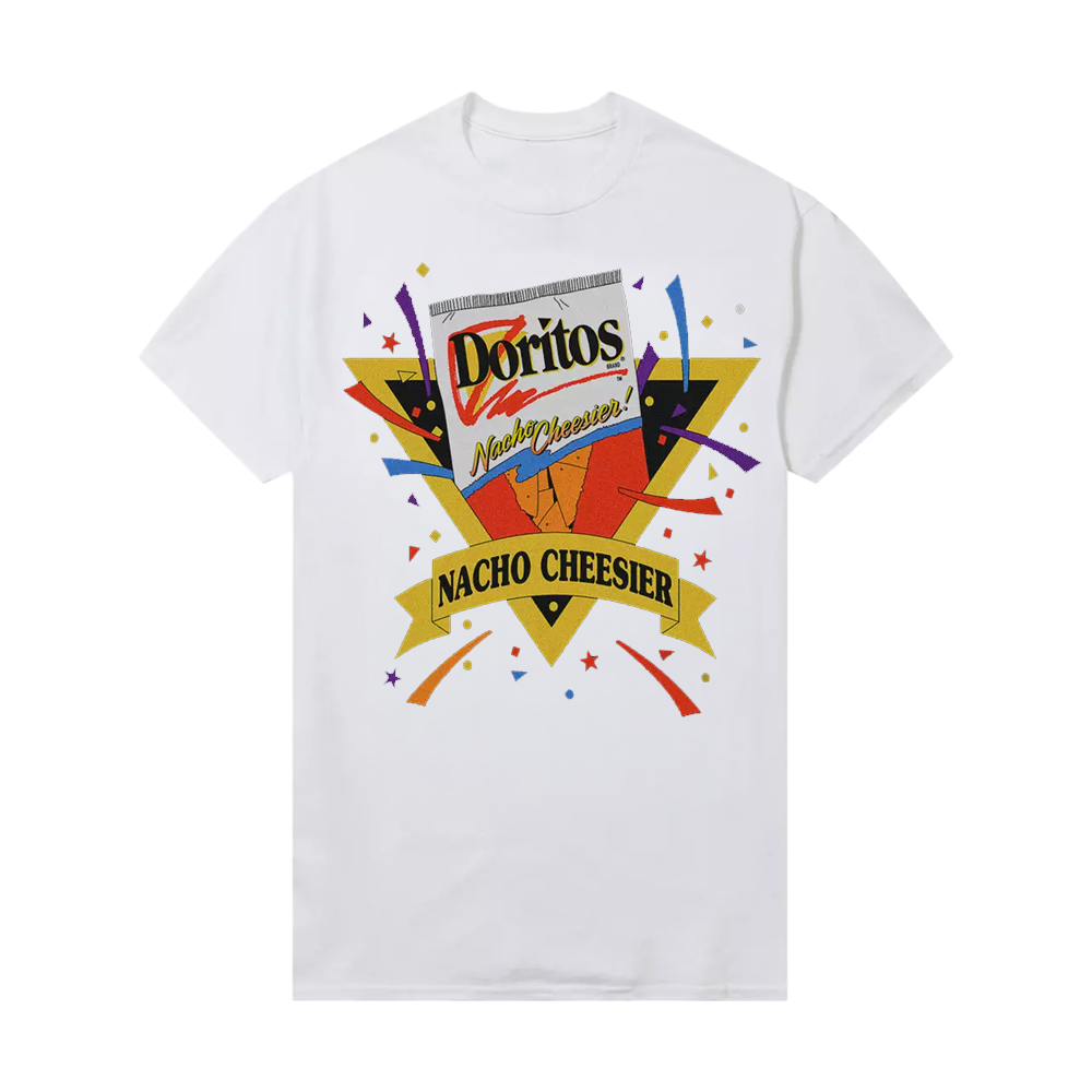 Women Doritos Nacho Cheesier Vintage Logo Graphic T-Shirt Tee