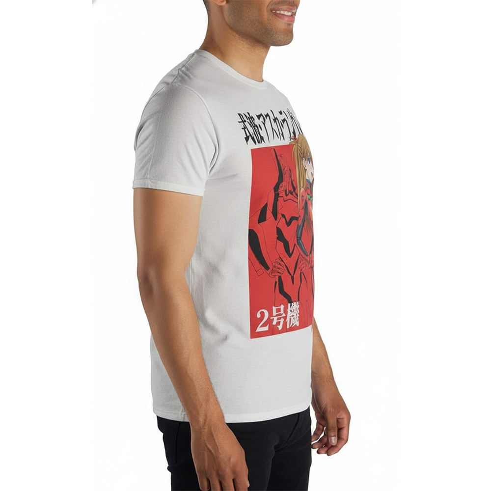 Bioworld Neon Genesis Evangelion Unit 02  Asuka Langley Sohryu Graphic Short Sleeve T-Shirt