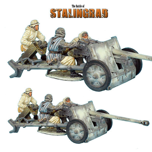 GERSTAL049 German PAK 38 Anti-Tank Gun with 3 Crew First Legion The Battle of Stalingrad