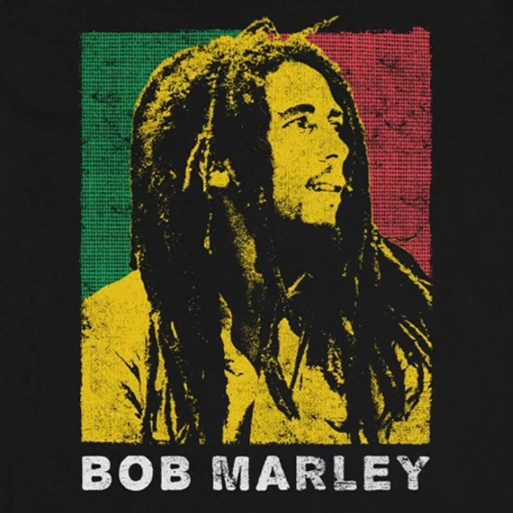 Men's Bob Marley Short Sleeve Crewneck Black T-Shirt Tee