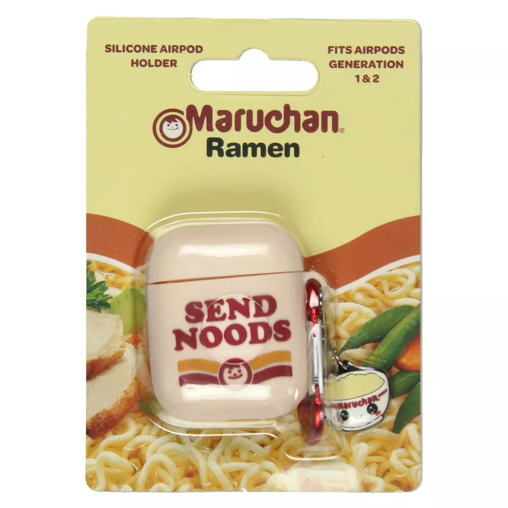Maruchan Ramen Instant Lunch Send Noods Airpod Generation 1 and 2 Earbud Holder with Charm and Carabiner - view 4