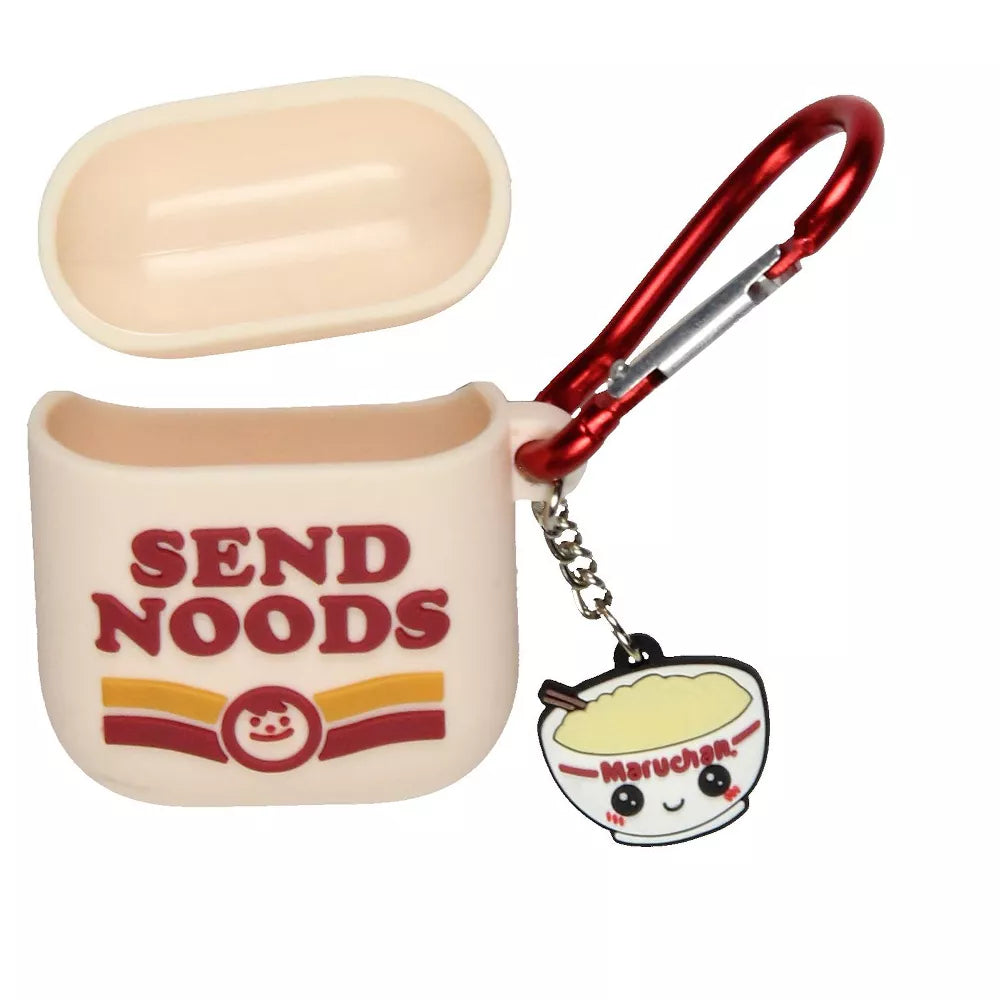 Maruchan Ramen Instant Lunch Send Noods Airpod Generation 1 and 2 Earbud Holder with Charm and Carabiner - view 3