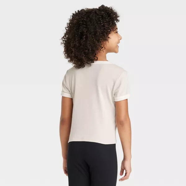 Girls' Marvel Spider-Man: Miles Morales x Nikkolas Smith Cropped Top Beige - Bladevip