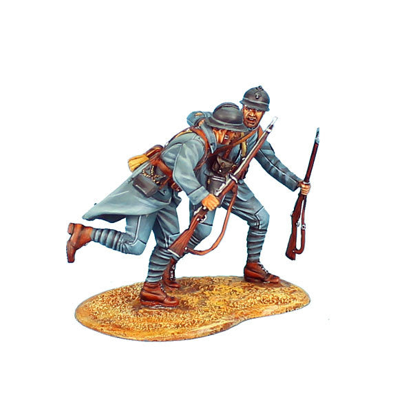 GW025 French Infantry Sergeant Pulling a Private Forward 34th Infantry Regt by First Legion