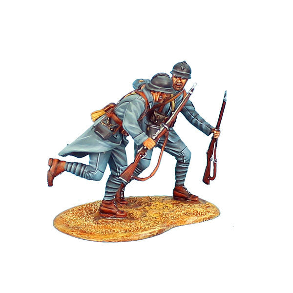 GW025 French Infantry Sergeant Pulling a Private Forward 34th Infantry Regt by First Legion - Bladevip