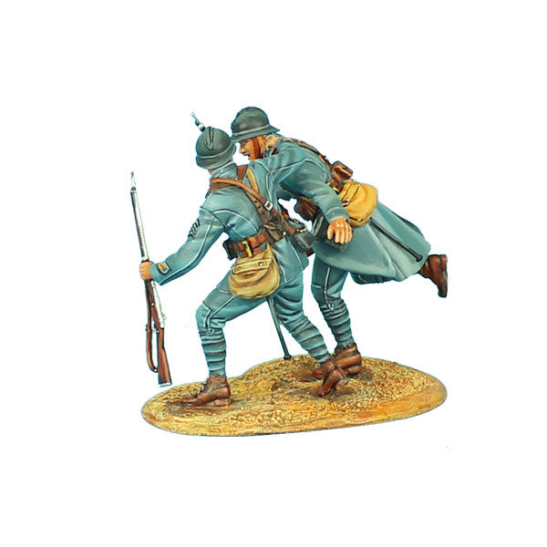 GW025 French Infantry Sergeant Pulling a Private Forward 34th Infantry Regt by First Legion - Bladevip