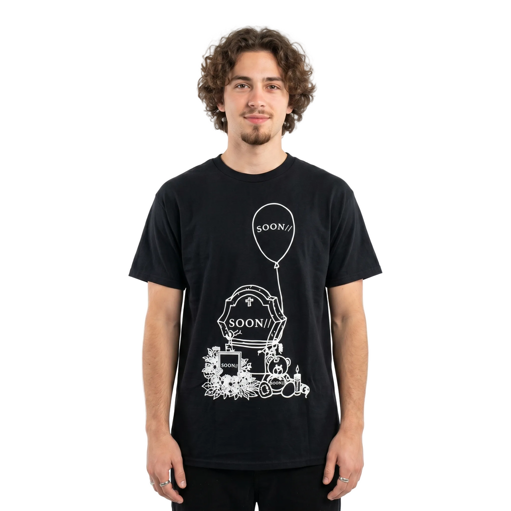 Men's Black Kennyhoopla Soon Graphic Tee T-Shirt