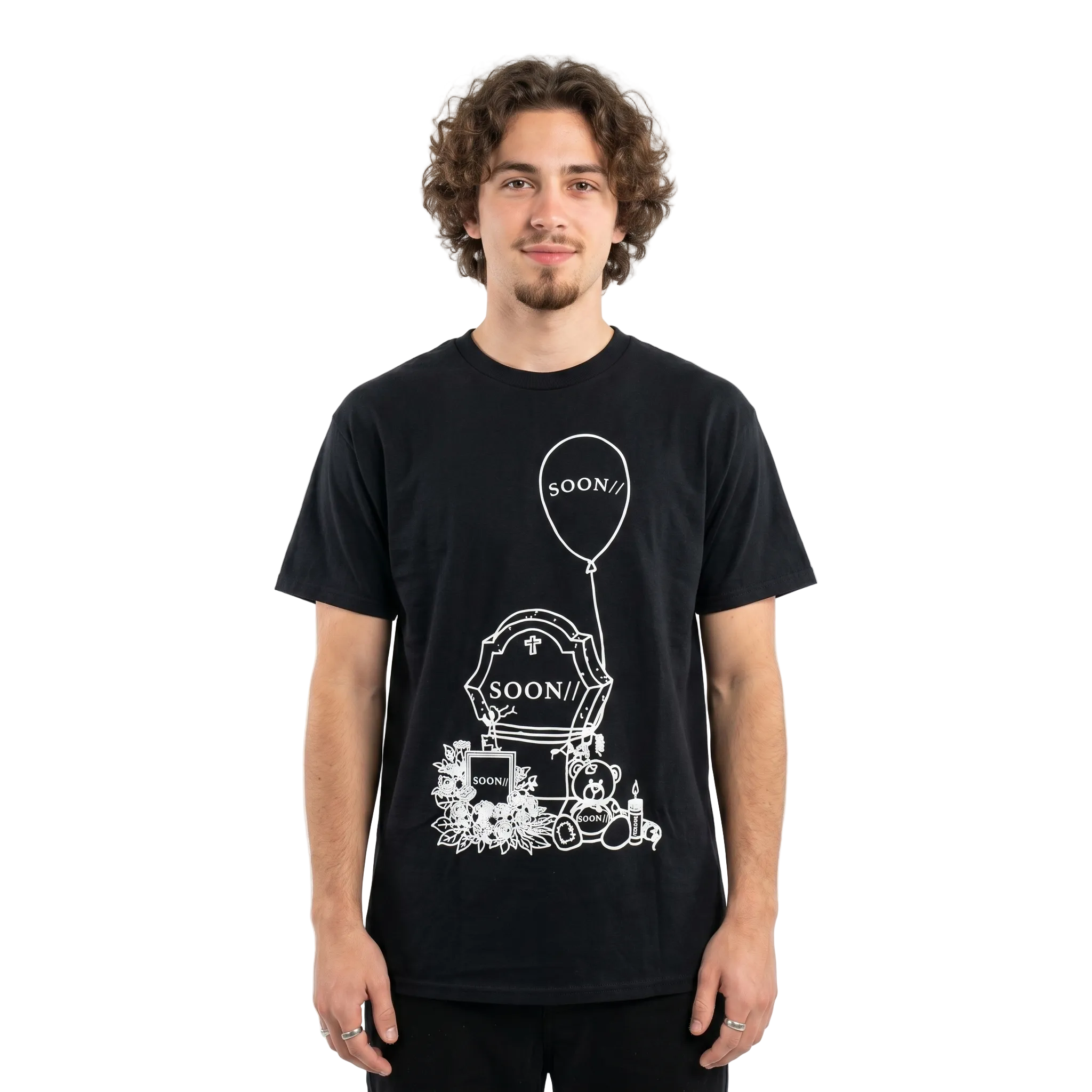 Men's Black Kennyhoopla Soon Graphic Tee T-Shirt