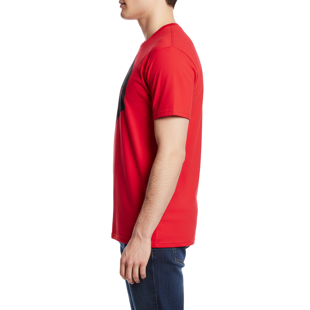 Men's Red Heather Neff EST 2002 Geometric Graphic Tee T-Shirt - view 5