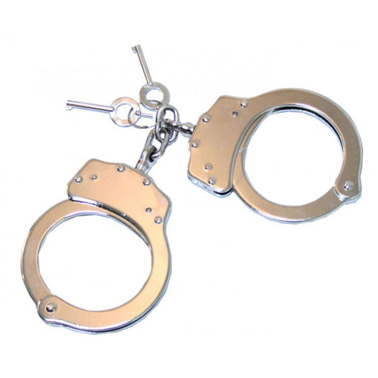 HC 4508-SL Silver Double Lock Chain Handcuffs