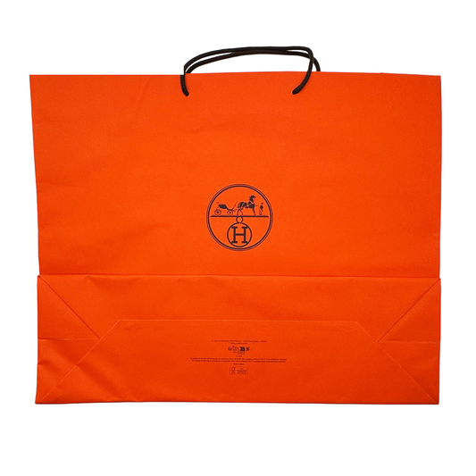 Classic Orange Hermes Shopping Gift Bag Luxury