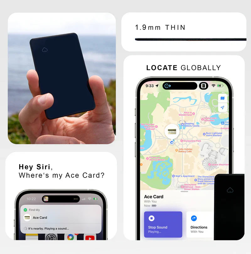 AceCard™ - Card Sized Tracker Thinnest Apple Find My Wallet Tracker - view 2