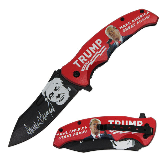 JK 6418-T2 4.5" Double Sided Print Assist-Open Folding Knife with Pocket Clip - Bladevip