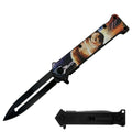 KN 1998-B 4.5 inch Outdoor Camping Tool Multifunctional Fruit Knife - Bear Glow In The Dark Handle