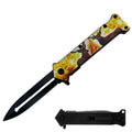 KN 1998-D 4.5 inch Outdoor Camping Tool Multifunctional Fruit Knife - Deer Glow In The Dark Handle