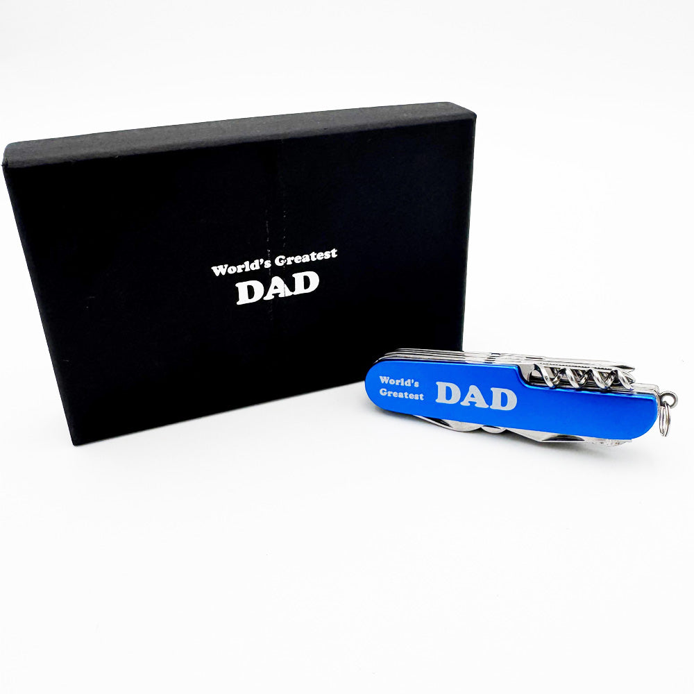 KN 1825-BL 13-Function Multi Purpose Father's Day DAD Knife with Gift Box - view 2