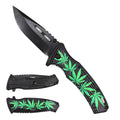 KS 1972-GM 4.75 inch Marijuana Outdoor Camping Tool Multifunctional Fruit Folding Knife with Belt Clip