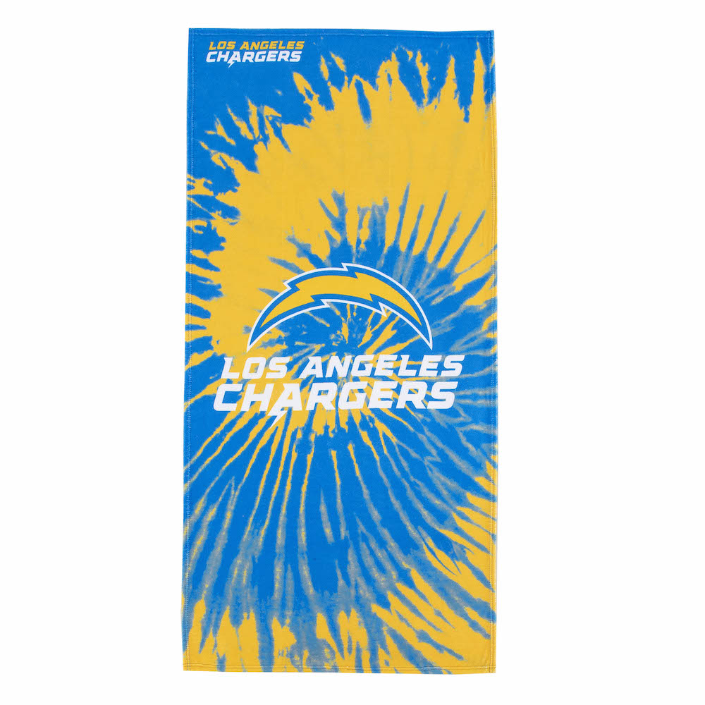 Northwest NFL Los Angeles Chargers Psychedelic 30x60 Beach Towel - Bladevip