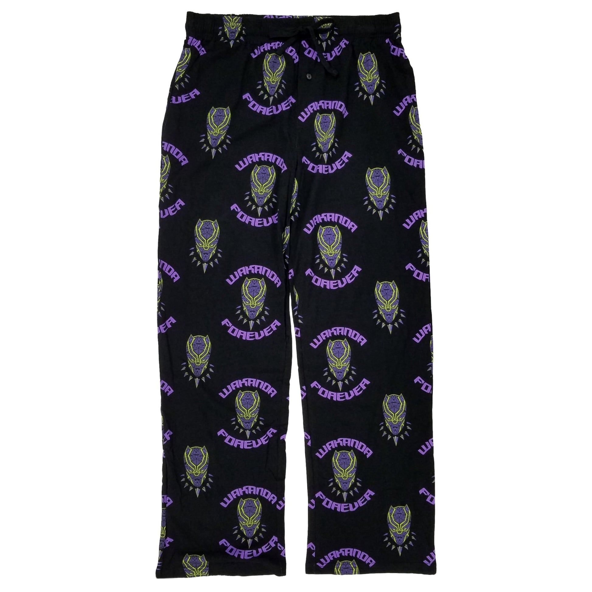 Men's Marvel Black Panther Wakanda Forever Pajama Pants - Bladevip