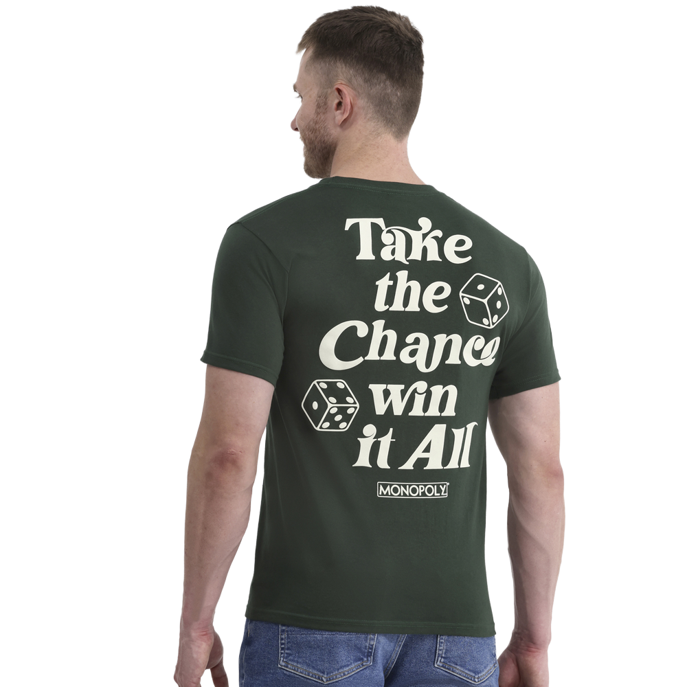 Men's Green Monopoly Roll The Dice Graphic Tee T-Shirt - view 2