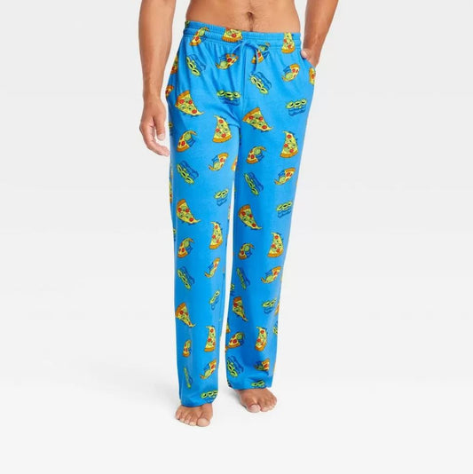 Pantalones de pijama azules de Toy Story Aliens y Pizza para hombre